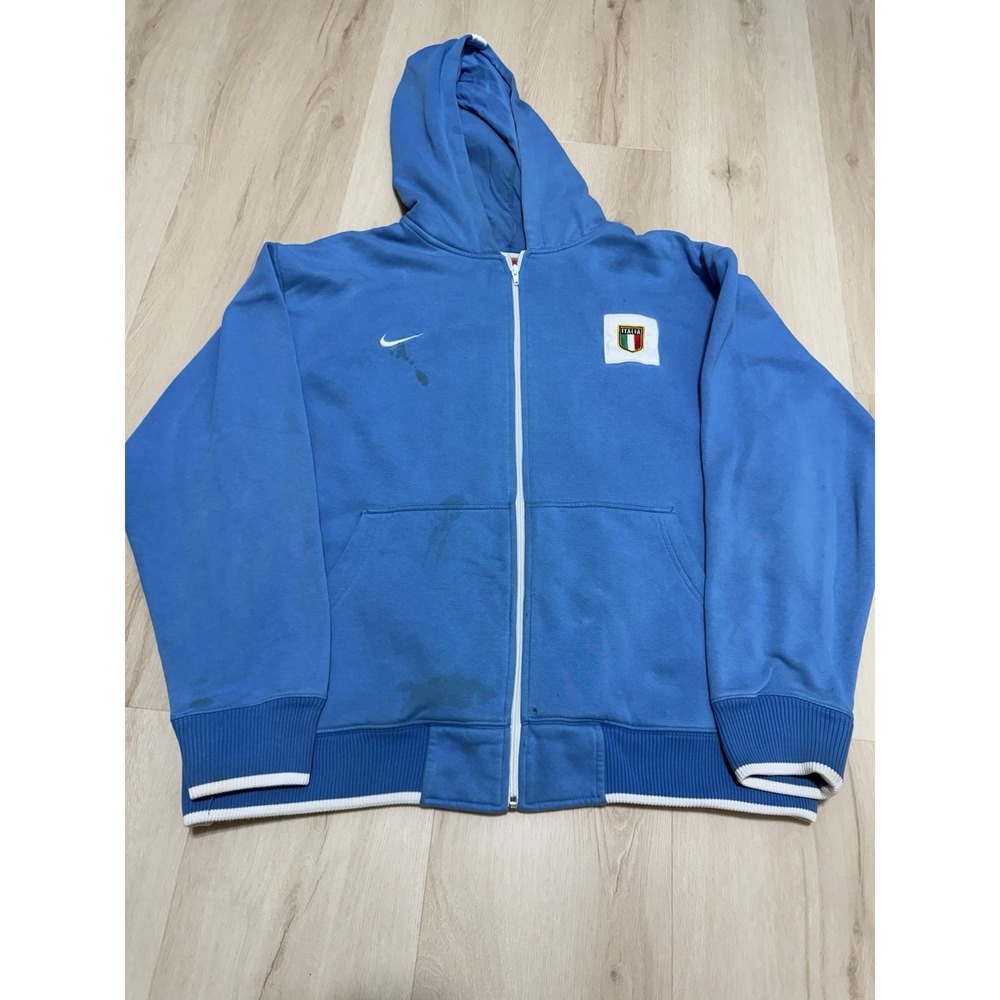 Men's Nike Y2K Full Zip Italia Size 2XL With Back Embroidered Italia Logo